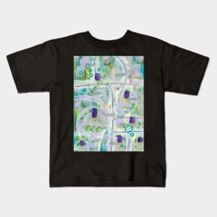 Acrylic Art Painting Original Artwork Abstract Kids T-Shirt